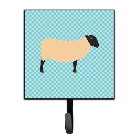 Carolines Treasures Suffolk Sheep Blue Check Leash or Key Holder BB8146SH4